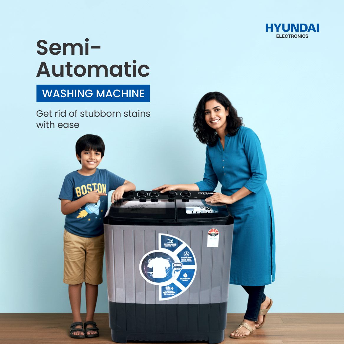 Semi Auto WM HYS95D2-BGU7