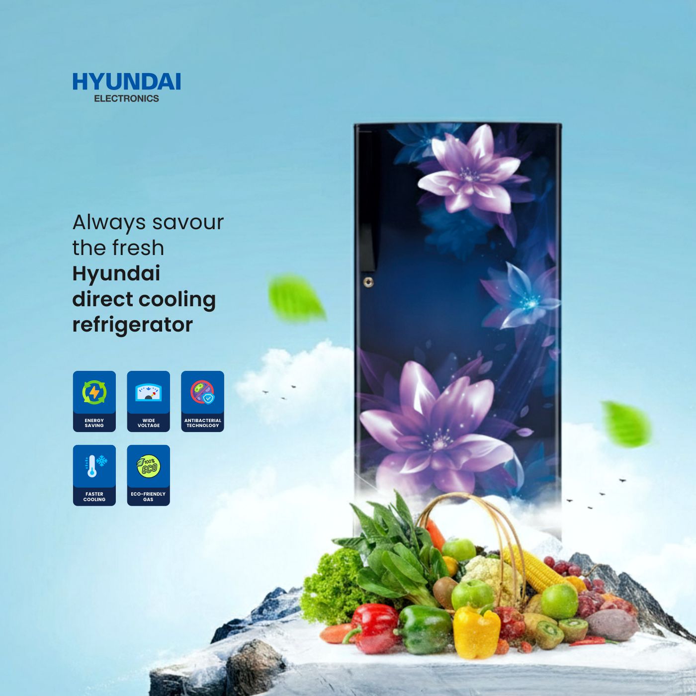 185 Ltr Normal Door Direct cool Refrigerator