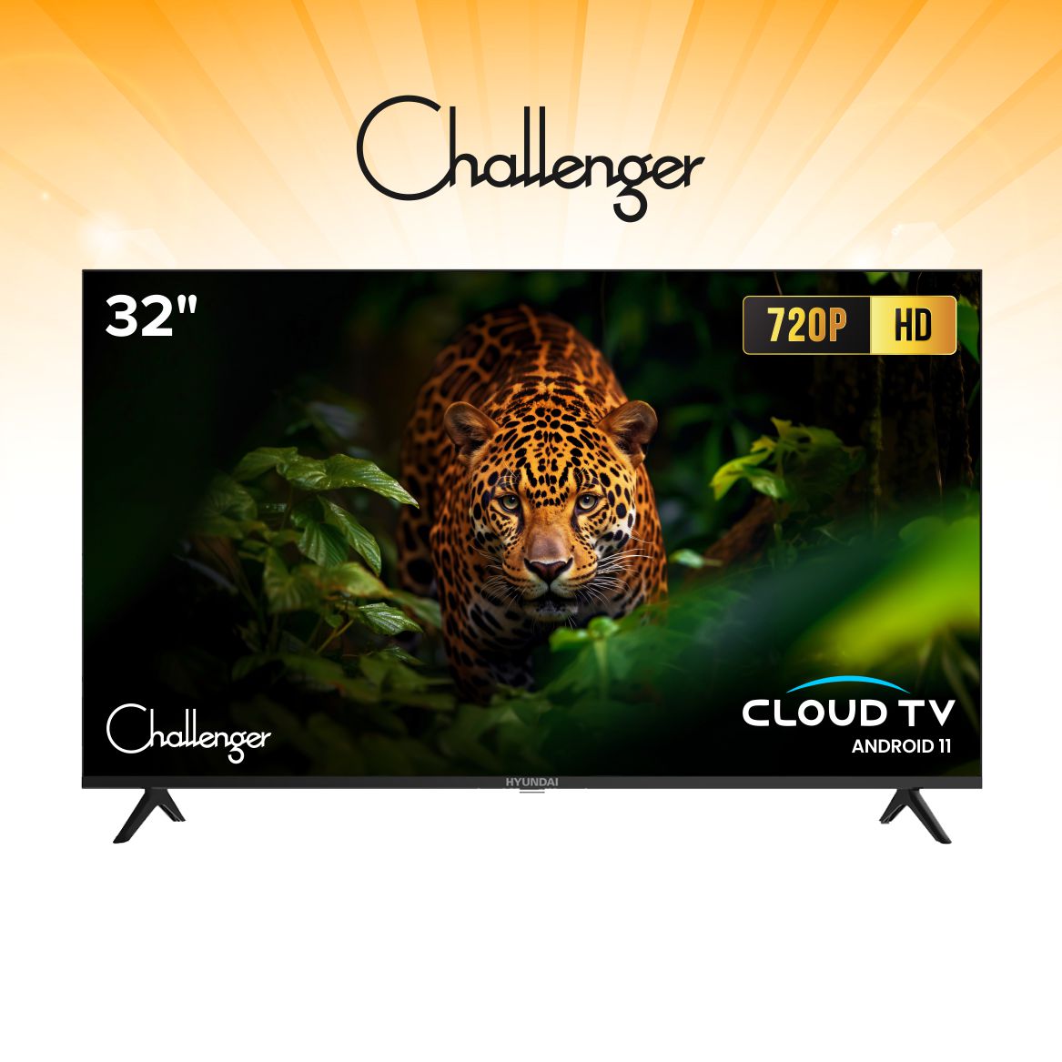 Challenger Cloud VCR TV 32' | Smart LED TV 32 inch