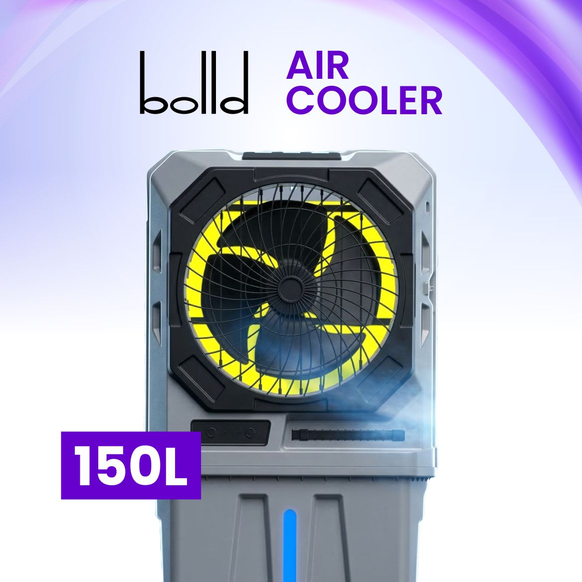 BOLLD Desert Air Cooler | Honeycomb Pads | High-Efficiency