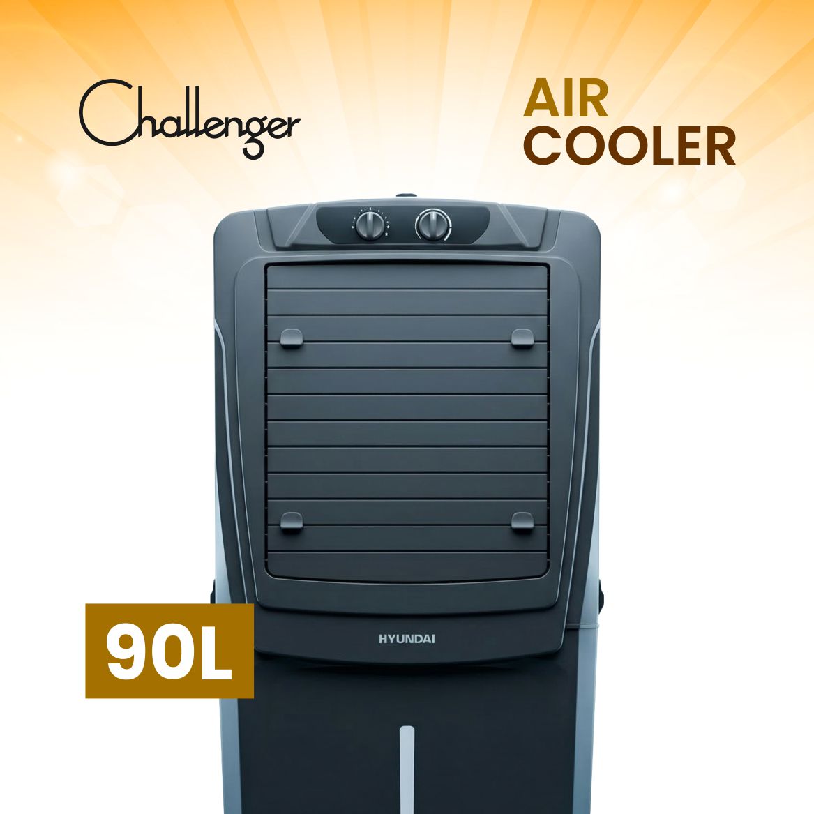 CHALLENGER Desert Air Cooler | Honeycomb Pads | Heavy-duty Fan