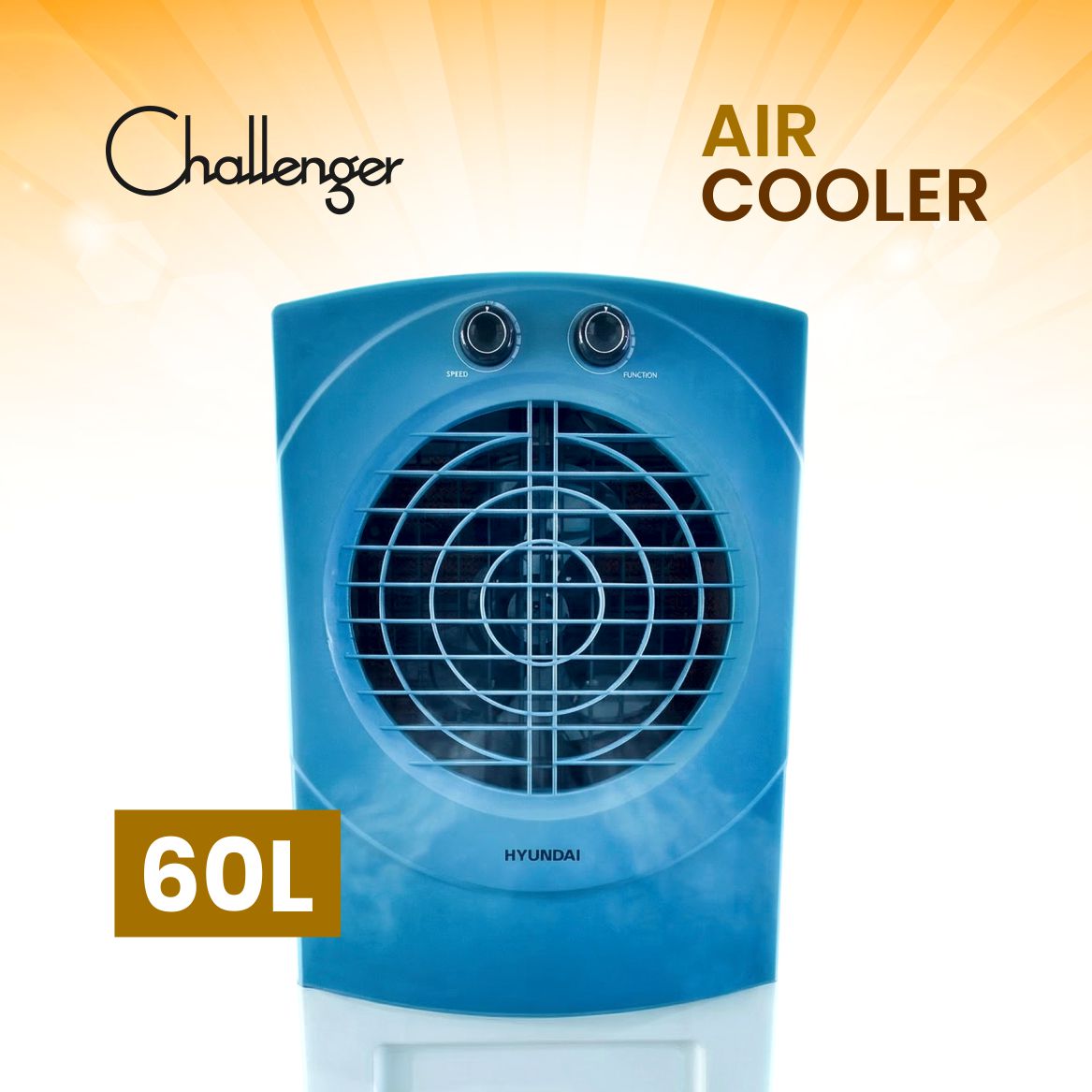 CHALLENGER Desert Air Cooler | Honeycomb Pads | Heavy-duty Fan